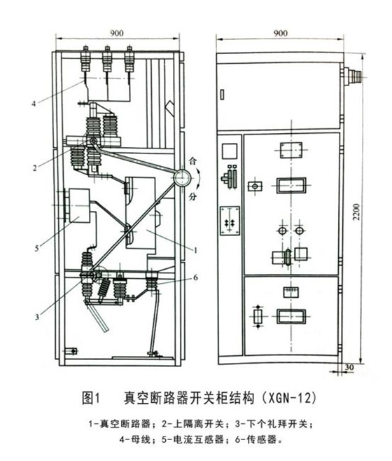 XGN-12型真空斷路器開關(guān)柜介紹 圖片1